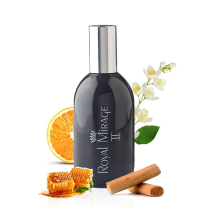 Royal Mirage II Eau De Cologne for Men | Long-Lasting Perfume Mist | Premium Luxury EDC | Fresh, Floral & Woody Notes | Alcohol-Free | Versatile Everyday Use | Gift for Men | 120ml