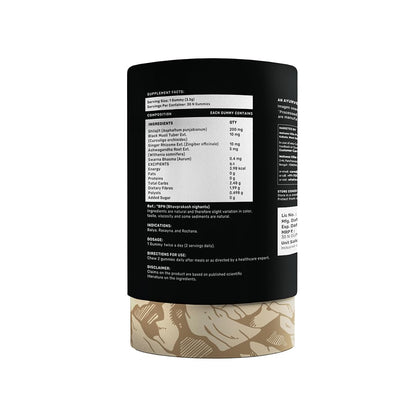 What's Up Wellness Shilajit/Shilajeet Gummies | 200 Mg Resin With 24 Carat Gold Dust | Improves Strength, Stamina And Overall Immunity| No Added Sugar| Shilajit for Men & Women