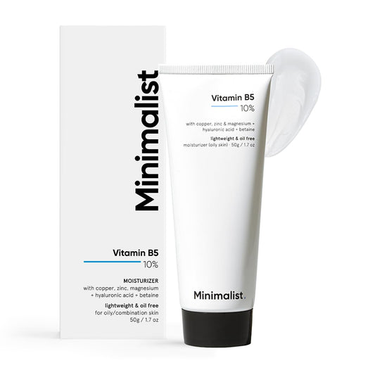 Minimalist Dehydrated Skin Moisturizer with 10% Vitamin B5 for Oily & Acne-Prone Skin | Oil-Free Hydration & Lightweight Gel Formula for Damaged Barrier Repair | Fast-Absorbing & Non-Sticky Lightweight Winter Cream | 50 grams