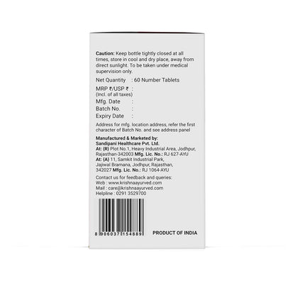 Krishna's Shapefix Tablet - Helps in Weight Management with Natural Herbs - 60 Tab (Pack of 1)
