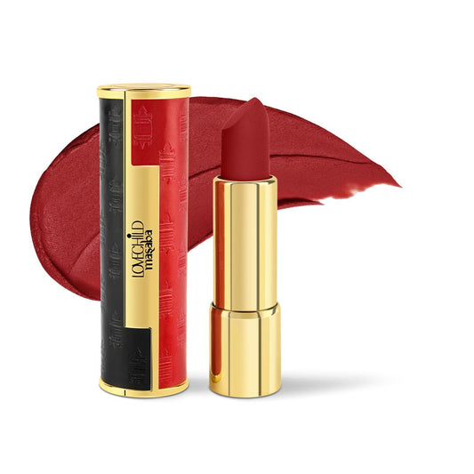 LoveChild Masaba Statement Matte Lipstick, Warm Regards (Maroon), Smooth Glide, Bold Matte Finish, Long-Lasting Lipsticks With Mango Butter Nourishing and Intense Color Payoff, Lightweight, 4g
