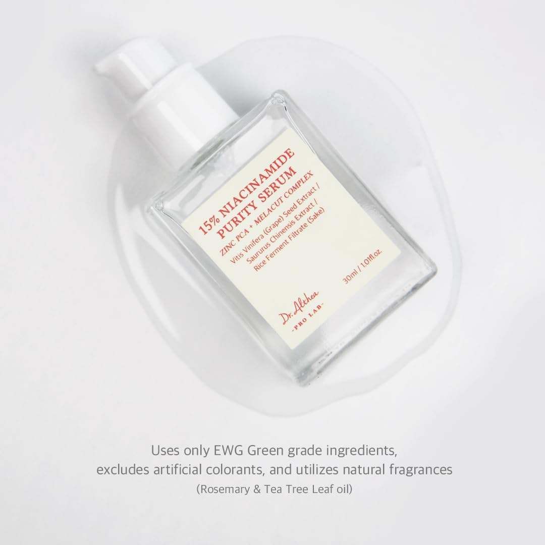 Serum bottle with a label on a white background