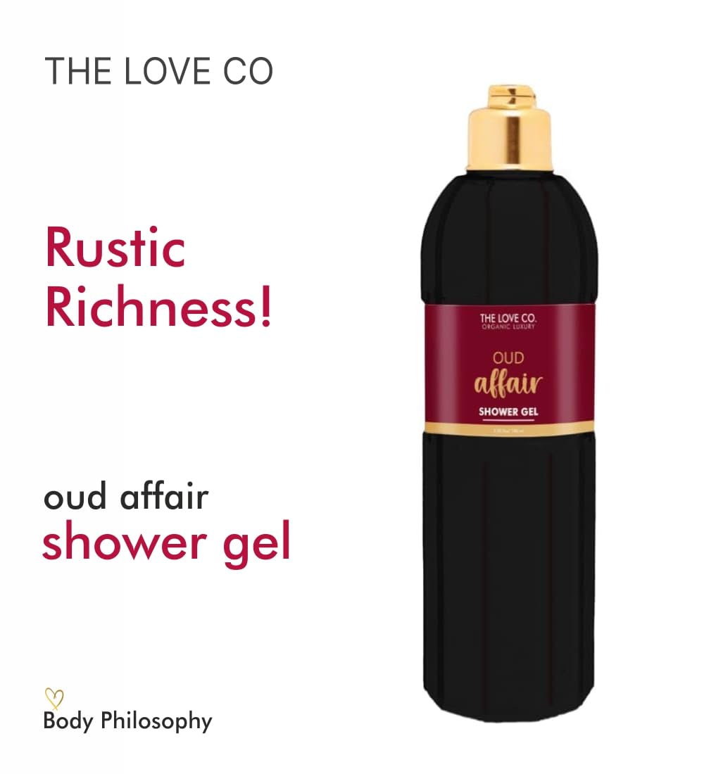 The Love Co. Oud Affair Body Wash (250Ml) - for Men and Women - Luxurious Bathing with Natural Oud Oil - Soothes and Nourishes Your Skin
