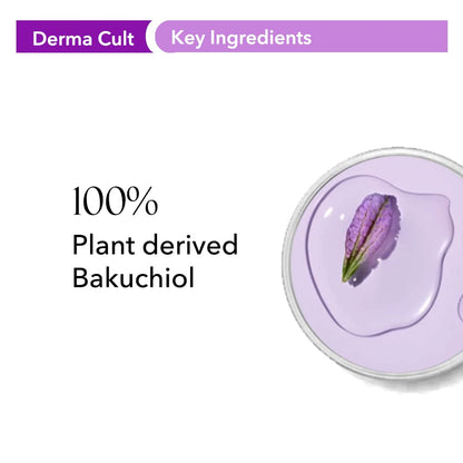 O3+ Derma Cult 100% Bakuchiol Serum for Anti Ageing, Retinol Alternative and Glow 30ML