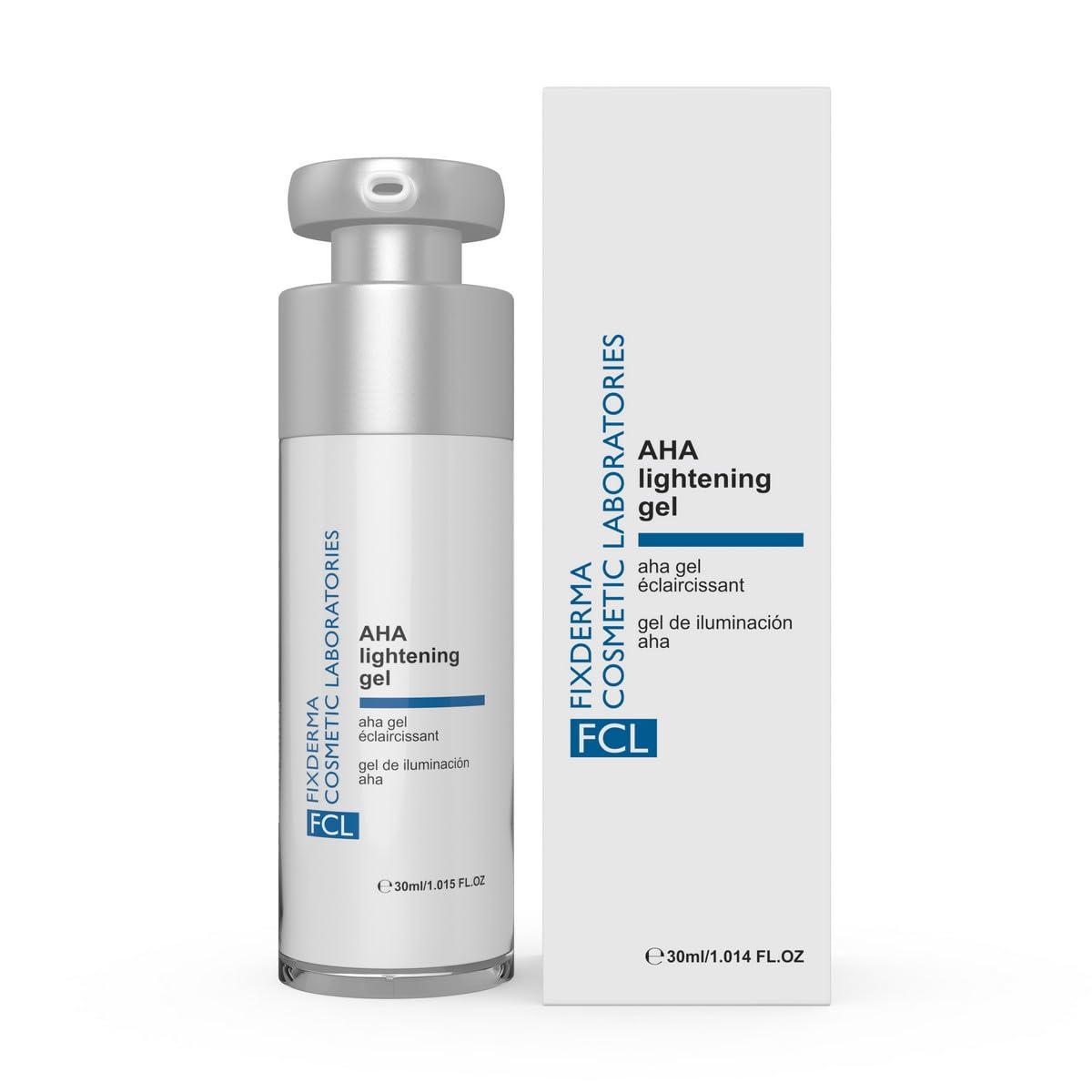 FCL AHA 10% Glycolic Acid Lightening Gel with 2% Alpha Arbutin | AHA Gel For Men & Women | Melasma Cream for All Skin Type | Paraben Free - 30ml
