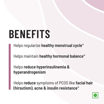 Zephivo Unived PCOS Management, 40:1 Ratio 2000mg Myo-Inositol to 50mg D-Chiro-Inositol with Natural Caronisitol®, for Acne, Facial Hair, Insulin Resistance (1 Month Supply capsules)
