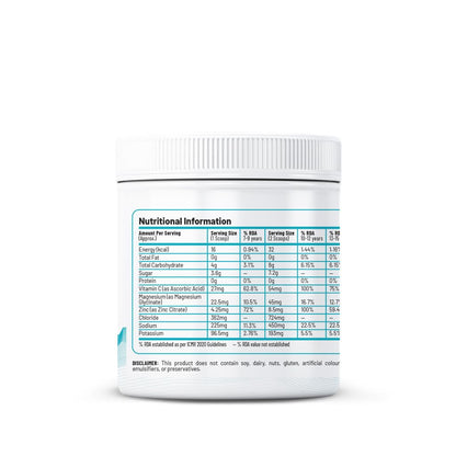 Zephivo Unived Junior’s Hydration Mix | For Young Athletes | For Energy and to Replenish Lost Electrolytes & to Rehydrate | Essential Electrolytes with Vitamin C & Zinc | Ages 7-18 (Unflavoured)
