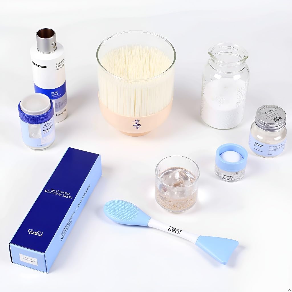 Glam21 Multipurpose Silicone Brush | 2in1 Soft Double-sided Deep Cleansing & Skin Massaging | Micro Scrubber to Face, Nose & Lips for Pore Cleansing, Removing Blackhead