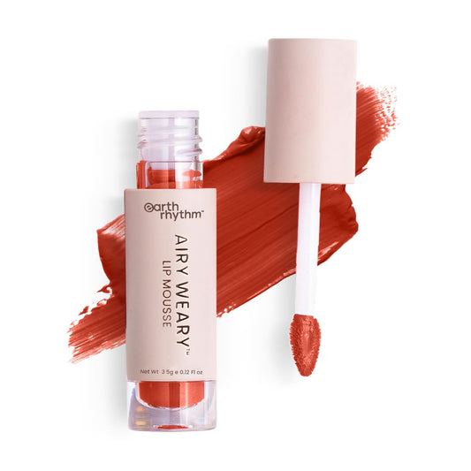 Earth Rhythm Airy Weary Lipstick – Eroso | Moisturize Dry chapped Lips,Matte Finish | Hyaluronic Acid, Jojoba Seed Oil, Lotus extract – 3.5g