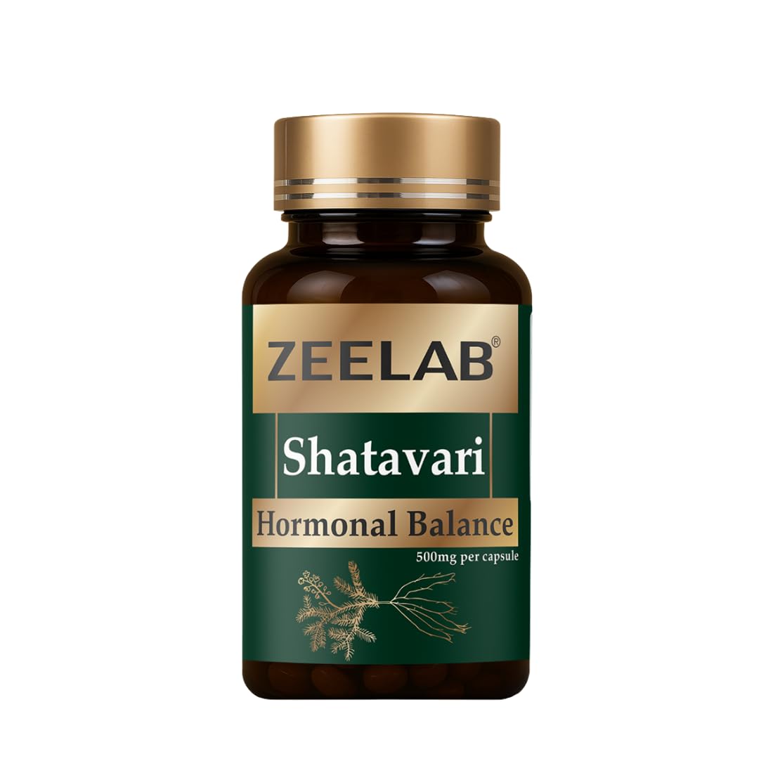 Zeelab Shatavari supplement bottle on a white background