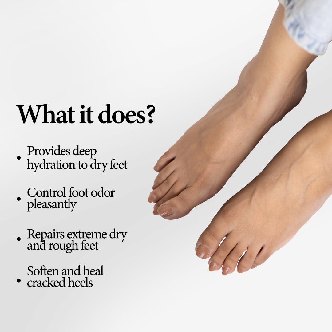 Mitchell USA Anti-aging Foot Cream with Intensive Deep Nourish | Softens and repairs dry & rough feet | With Lotus Seed Extracts & Shea Butter | For Women and Men | 50gms