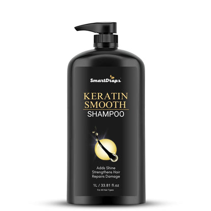 Smartdrops Shampoo 1 Litre for Frizzy & Dry Hair | Dandruff Care & Hair Fall Control Shampoo | Women’s Hair Shampoo | Pack of 1
