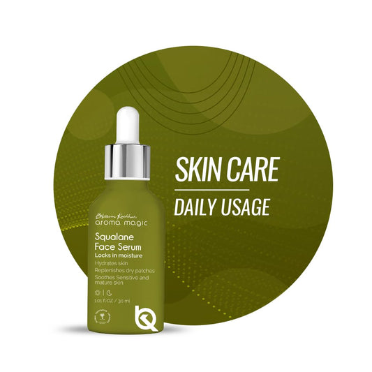 Aroma Magic Squalane Lightweight Face Serum | For Skin Hydration, Provides light Moisturization & Reduces Fine Lines, Restore Dry Patches| 30 ml (Pack of 1)