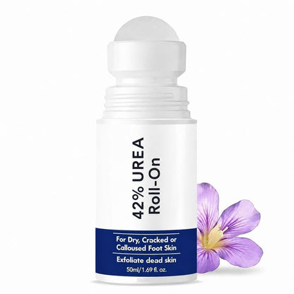 Be Bodywise 42% Urea Foot Cream Roll On 50ml | For Dry & Cracked Heels | With 5% Lactic Acid, Olive Oil & Vitamin E | Helps Repair and Moisturise Cracked Heels Crack Heel Repair Roll On | intensive foot repair formula | skin-friendly