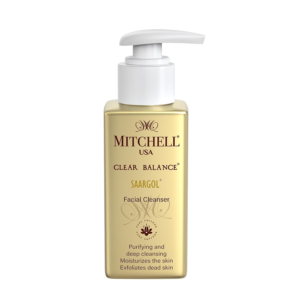 Clear balance Saargol Facial Cleanser|Enriched With Saffron,Vitamin C&E To Help Exfoliate,Moisturize,And Brighten Your Skin,For A Balanced,And Radiant Complexion|Men And Women|All Skin Types|100 Ml