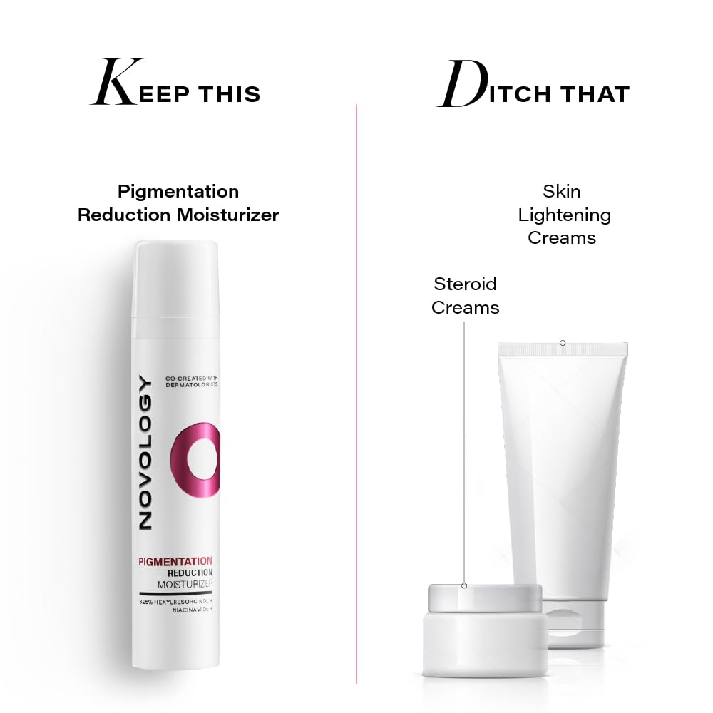 Cosmetic product with 'Keep This' text and alternatives labeled 'Ditch That' on a white background.