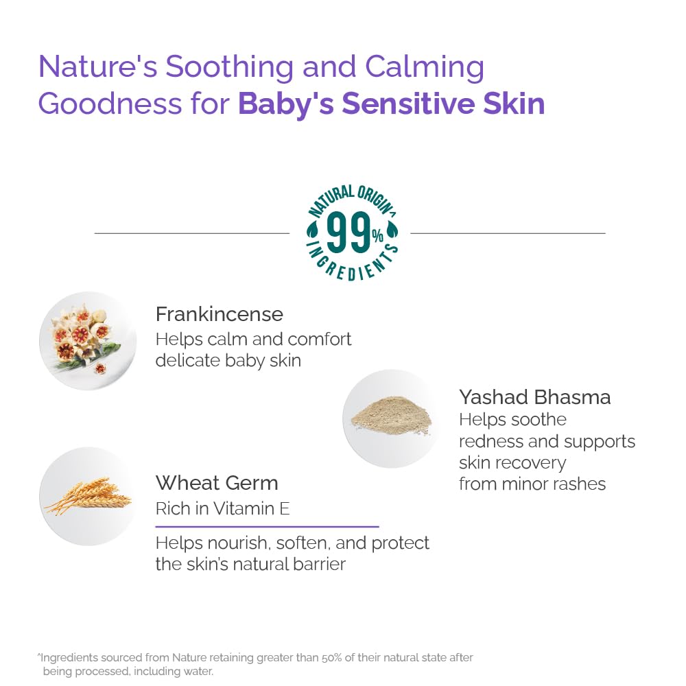 Himalaya Soothing Baby Powder 200gm | No.1 Doctor-Prescribed Brand | Formulated for sensitive skin | Soothes, calms and comforts baby's skin | 99% Natural Origin Ingredients | Free from harsh chemicals