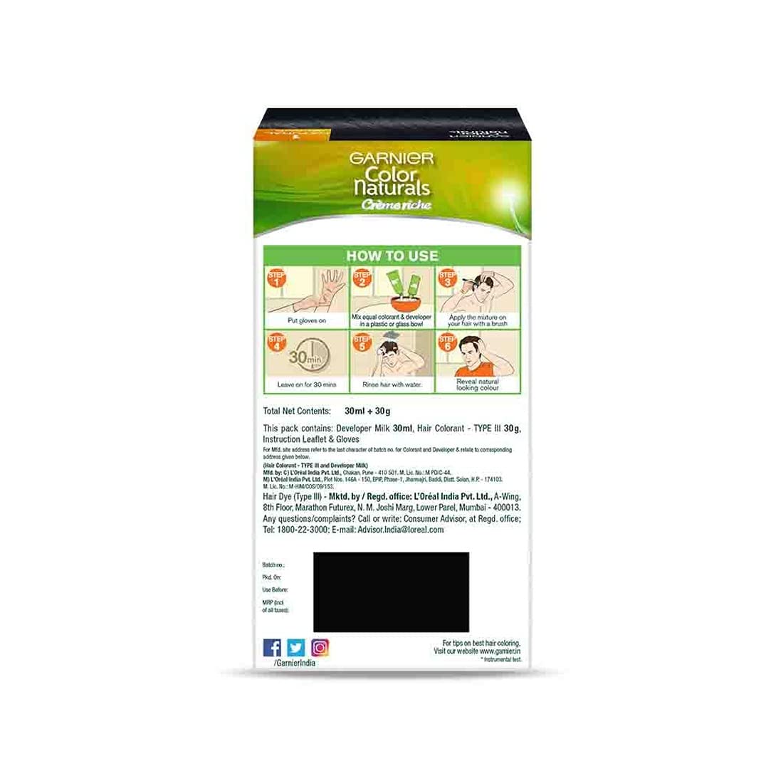 Garnier Color Naturals hair color packaging on a white background