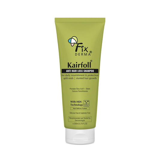 Fixderma Kairfoll Anti Hairloss Shampoo for Hair Fall Control | Anti-Dandruff Shampoo for Women & Men - 200 ml