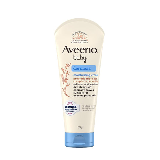Aveeno Baby Dermexa Moisturising Cream 206g | With Triple Oat Complex And Ceramides | Soothes And Relieves Dry, Itchy, Sensitive Skin | Us Pediatrician Recommended | No Added Fragrance, Cortisone Or Dyes