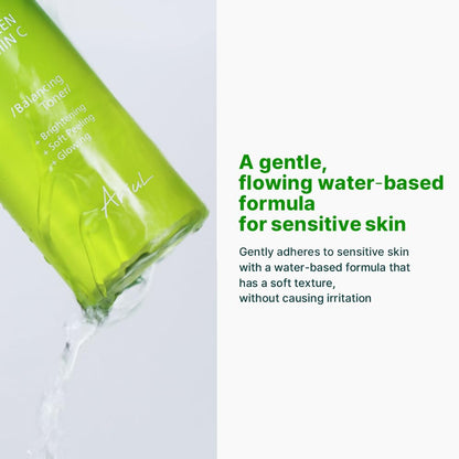 Ariul Green Vitamin C Balancing Toner 150ml | Korean Lightweight Hydrating Face Toner for brightening and Moisture care | Smooth Glowing Skin