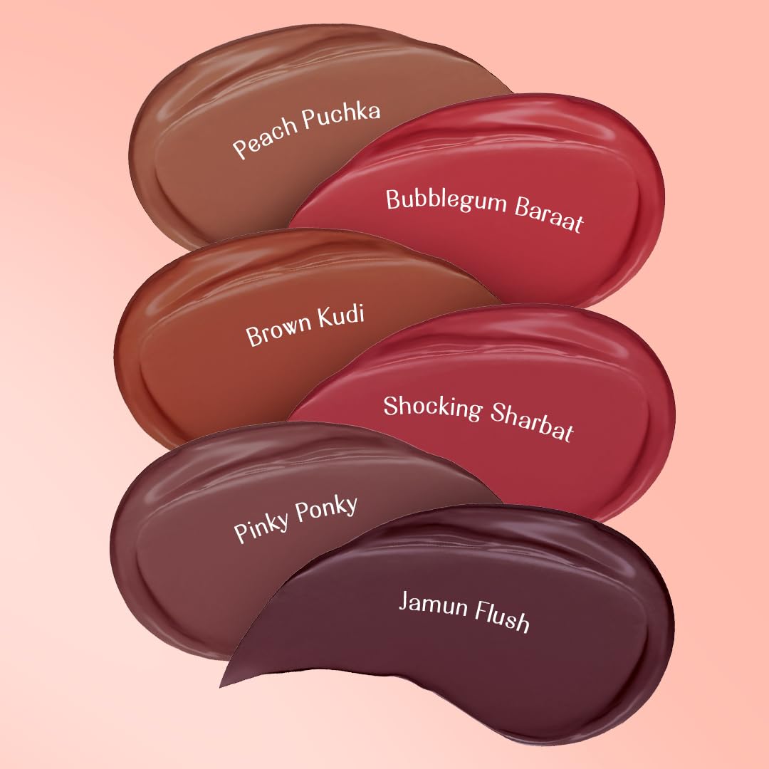 LoveChild Masaba Block Buster Blush Creme - Natural Dewy Matte Finish, Buildable & Long-Lasting Formula, Blendable, Shocking Sharbat (Deep Pink) 5.5ml