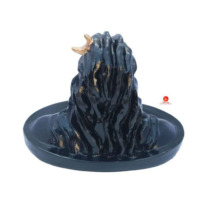 Adiyogi Shiva Murti | Lord Shiva Figurine | Polyresin Mahadev Idol Shankara Pooja & Gift Showpiece Items for Home Decor, Temple Puja Mandir Decoration (Black)