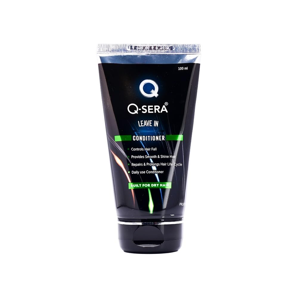 QSERA Leave In Conditioner for dry & frizzy Hair | Silicon free I Paraben free | built for dry hair I makes hair smooth, moisturized, tangle free | 100 ml