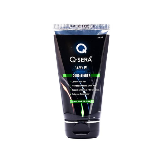 QSERA Leave In Conditioner for dry & frizzy Hair | Silicon free I Paraben free | built for dry hair I makes hair smooth, moisturized, tangle free | 100 ml