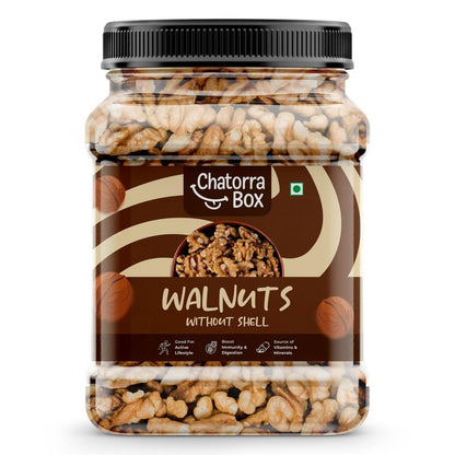 Chatorra Box Walnut Kernels 250gm | Premium Walnuts without Shell, Akhrot Giri, Healthy Snacks, Dry Fruits, Natural Kashmiri Walnut Kernels | Rich in Protein, Iron & Antioxidants | Rich Source of Omega-6