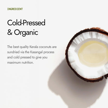 Kapiva Virgin Cold-Pressed Coconut Oil 500ml | 100% Pure, Unrefined, Organic & Edible | For Cooking, Skin & Baby Care, Oil Pulling | Coconut Oil For Hair | Keto Friendly