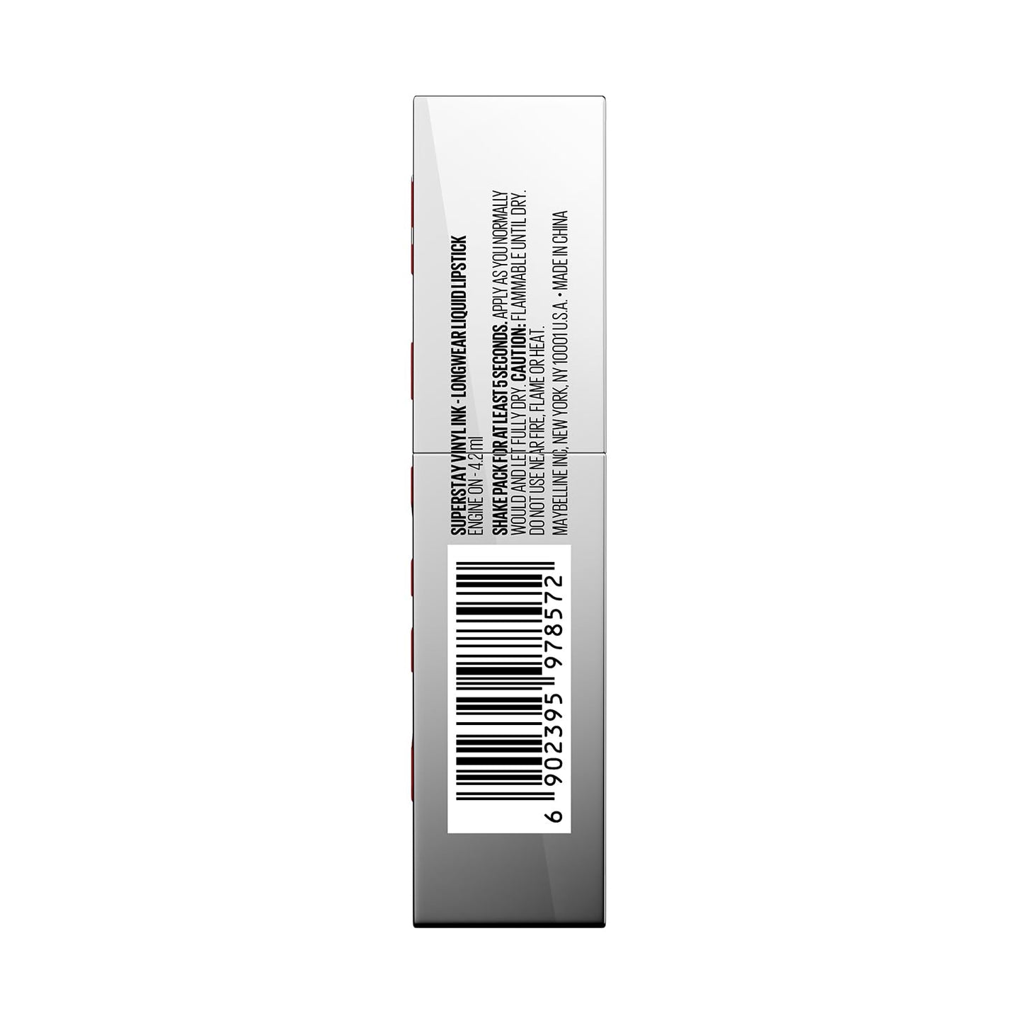 Maybelline Super Stay Vinyl Ink High Shine Racing Liquid Lipstick, Engine | 4.2ml
