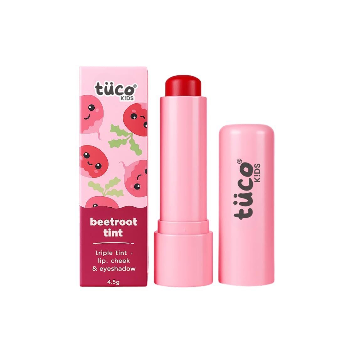 Tuco® Kids Lip Balm Tint | Lip, Cheek & Eyeshadow | Ages 3-15 Years | Made with 100% Natural Oils & Waxes | Free from Mineral Oils, Synthetic Fragrance and Parabens