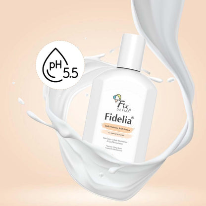 Fixderma Fidelia Daily Moisture Body Lotion | Moisturizer for Face & Body | Body Lotion for Winter | Body Lotion for Women & Men | Body Lotion for Dry Skin with Jojoba Oil & Oatmeal - 250Ml