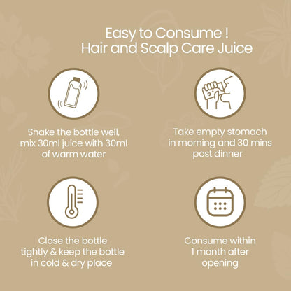 KRISHNA'S HERBAL & AYURVEDA Hair & Scalp Care Juice 1000 Ml,Hair Care Juice For Hair Growth & Hair Fall Control,Blend Of 7+ Ayurvedic Herbs,No Artificial Colors,Flavours & Sugars,Use 60 Days