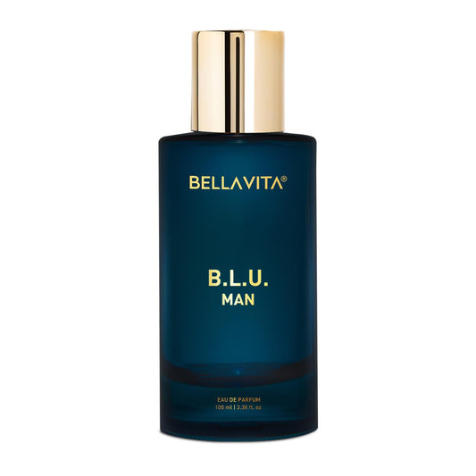 Bellavita B.L.U. Man perfume bottle on a white background
