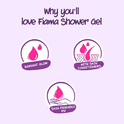 Fiama Blackcurrant & Bearberry Shower Gel 700ml, Bodywash Refill Value Pouch for Women & Men, With Skin Conditioners for Radiant Glow