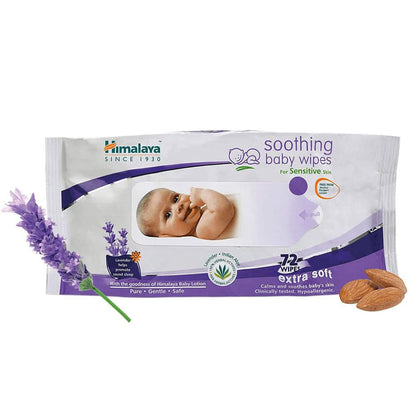 Himalaya Soothing Baby Wipes - (72 Pieces)
