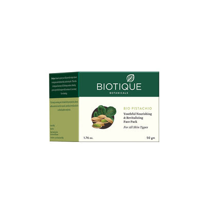 Biotique Botanicals face pack packaging on a white background