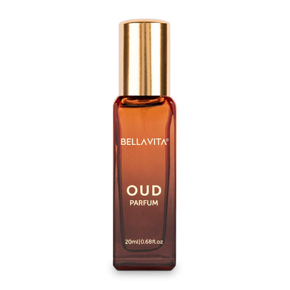 Bellavita Oud Parfum bottle on a white background