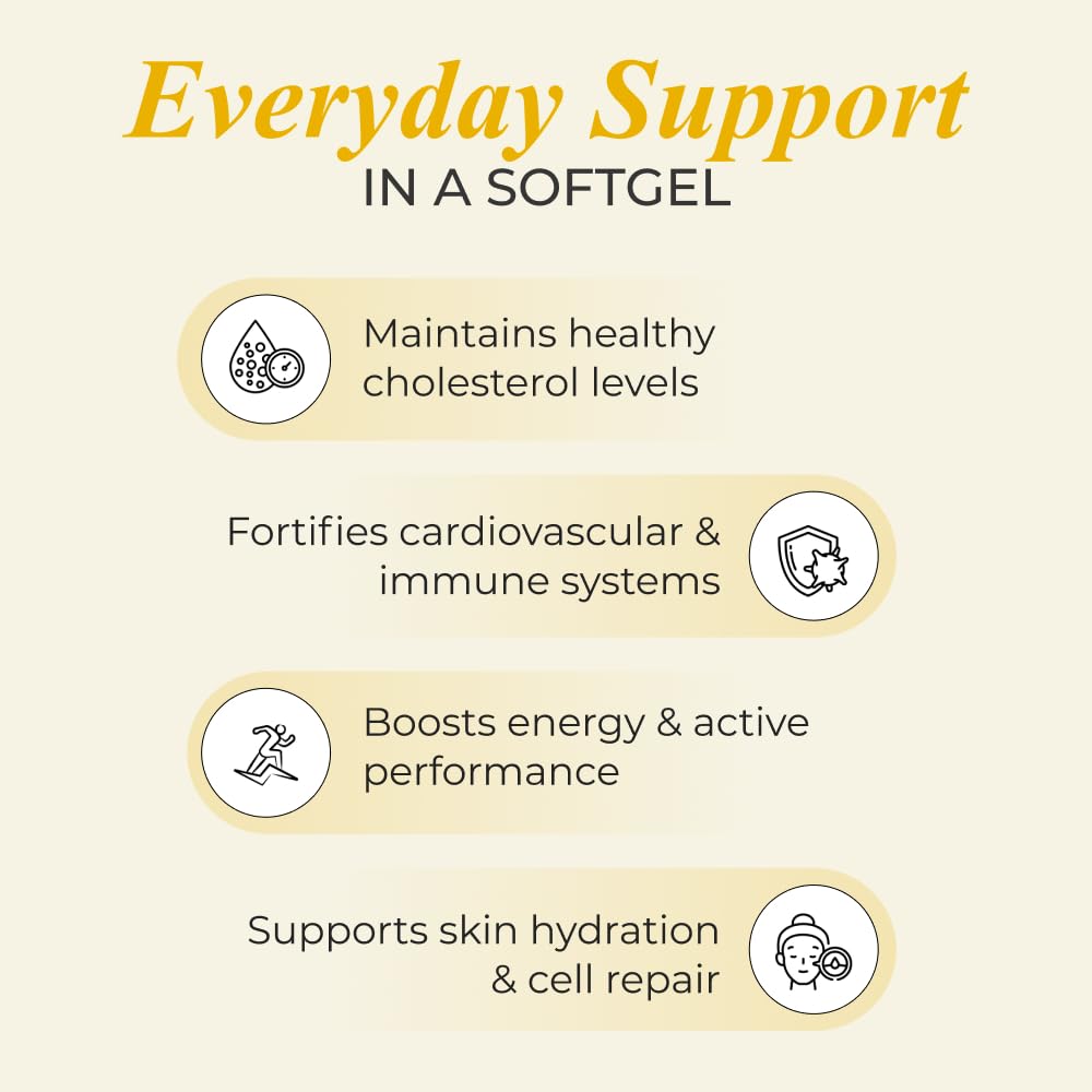 NUTRELA Patanjali 1500 mg Omega 3 6 7 9 for Men & Women - 60 Veg Softgel | Strength Supplement for Muscle, Bone, Heart, Eye, Skin & Brain with EPA 200mg & DHA 150mg