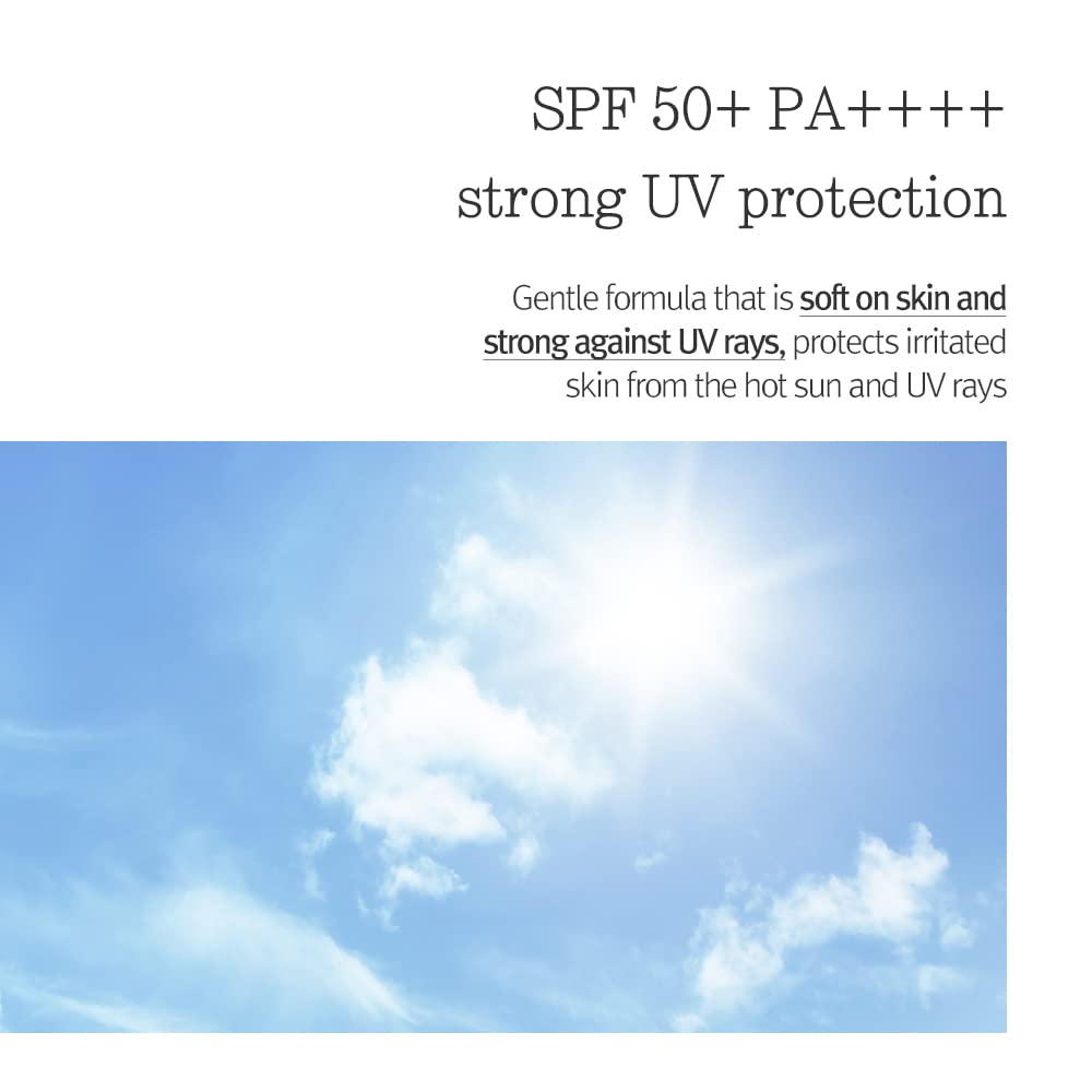 [PKY] Pyunkang Yul Moisture Soothing Sun Cream, Broad Spectrum SPF 50 Safe Hybrid Sunblock, Reef Safe, No White Cast, Korean Skincare (50ml)