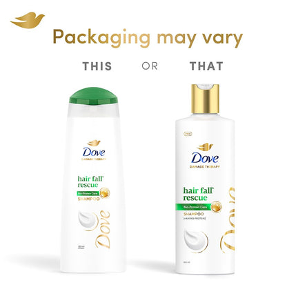 Dove Hair Fall Rescue Shampoo || For Damaged Hair|| Hair Fall Control for Thicker Hair - Mild Daily Anti Hair Fall Shampoo for Men & Women
