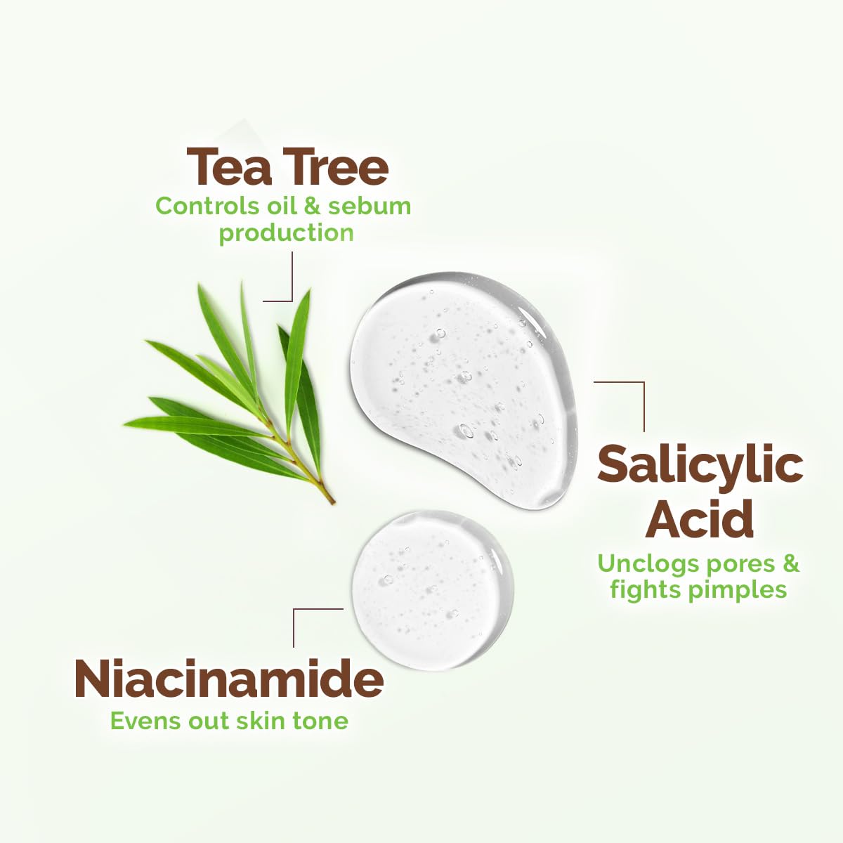 Mamaearth Tea Tree Pimple Control, Anti Acne Face Wash with Tea Tree & Salicylic for Oily & Acne-Prone Skin - 250 ml | Controls Oil to Prevent Pimples | Made Safe