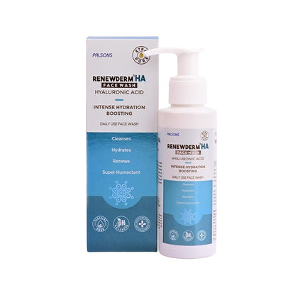HA Face Wash With Medium Molecular Weight Hyaluronic Acid and Retinol in Retistar for Intense Hydration and Optimum Skin Cell Renewal and Rejuvenation 100ML