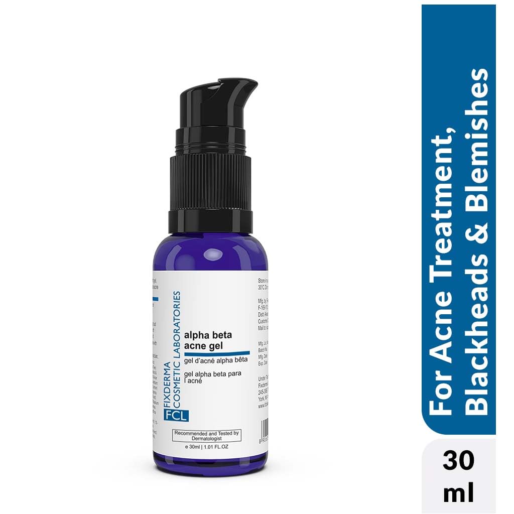 FCL Alpha Beta Acne Gel | Adapalene Gel 01 Acne Treatment | Glycolic Acid | Treats Open Pores Suitable For All Skin Types Paraben Free- 30ml