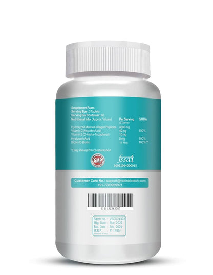 Supplement bottle with a white label on a white background