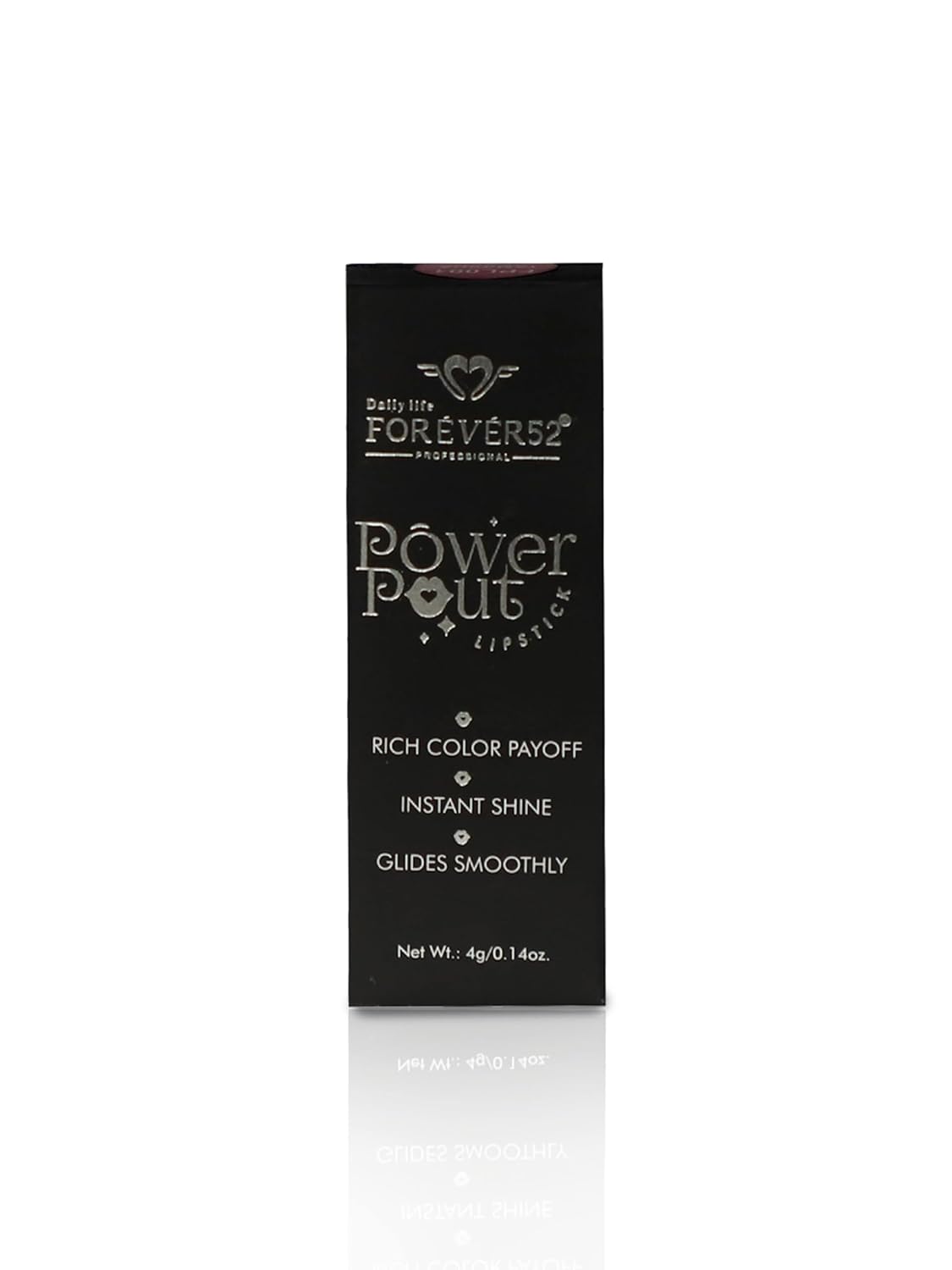 Daily Life Forever52 Power Pout Lipstick | Longwear Comfort | Hydrating Clean Formula | Magnetic Case | Plush Matte Finish (FPL001, 4g)