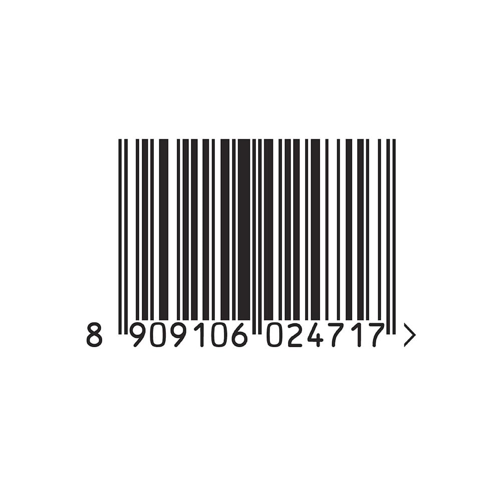 Barcode with a series of numbers on a white background