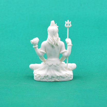 Shiv Shiva Murti Statue Idols Sculpture for Car Dashboard Pooja Temple Room Home Decoration & Festival Occasions Gifts (3 Inches Height, Resin) (SHRS114)
